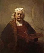 Rembrandt van rijn, Self-Portrait with Tow Circles